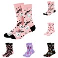 thumbnail image 1 of Halloween Socks for Men and Women Crew Funny Cute Sock Mid‑Calf Knit Mummy Ghost Pumpkin Star Jacquard Pattern Breathable Fun Festive Daily Wear Socks b One Size, 1 of 3