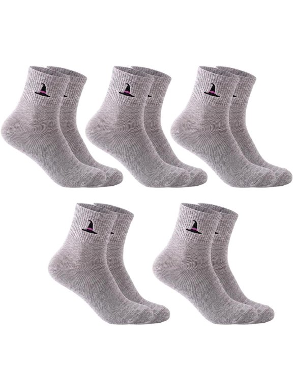 Halloween Socks for Women Girls, Funny Cotton Soft Stretch Casual Socks | Festive Halloween themed patterns, soft cotton stretch knit, fun crew socks for costume parties, daily home and office wear