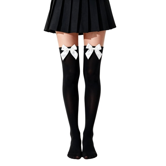 Halloween Socks Women Print Polyester Halloween Stockings, Long Socks for Cosplay and Parties 1 Pair K