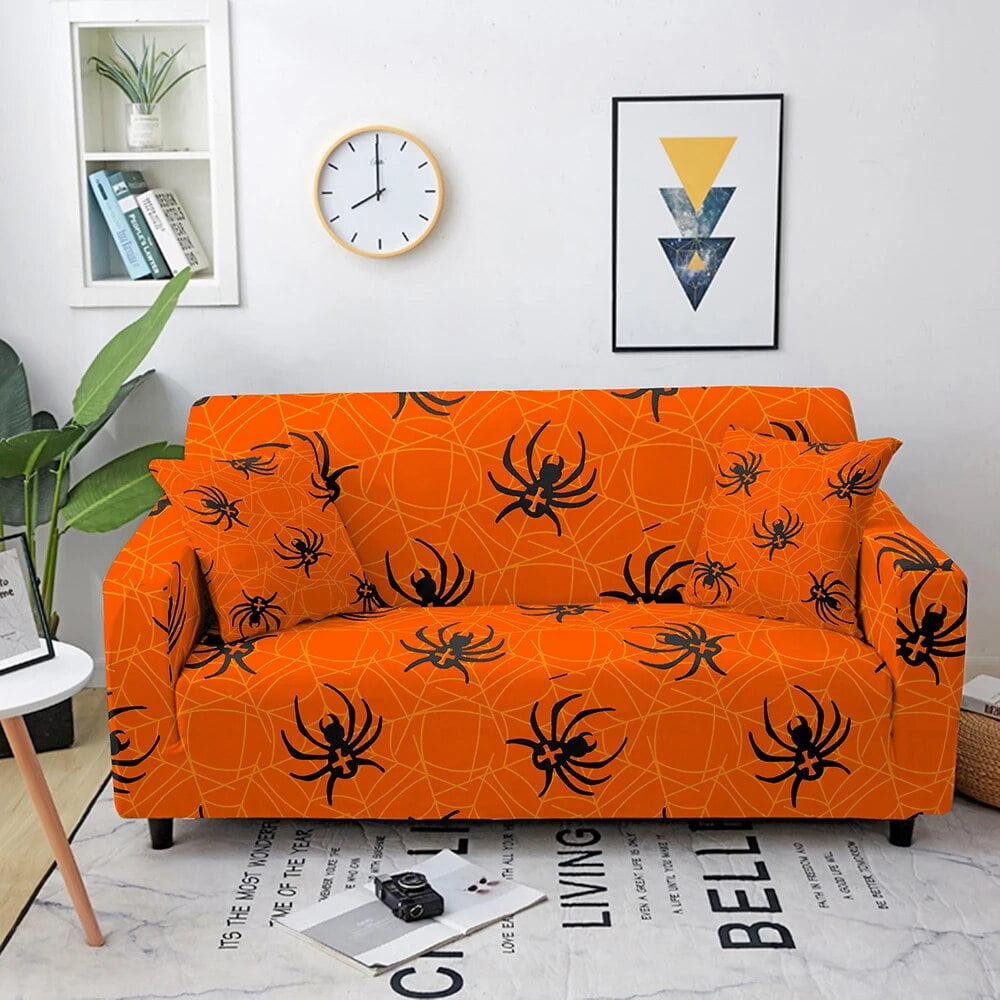Halloween Sofa Cover for Living Room Elastic Stretch Couch Covers