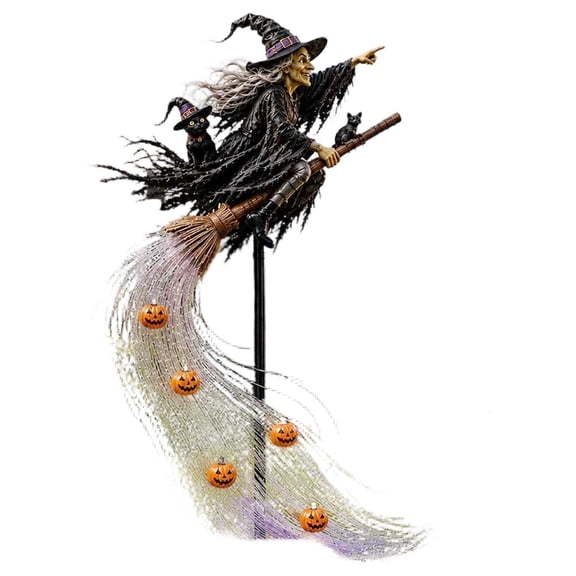 Halloween Solar Garden Stake Light, Acrylic Outdoor Yard Decoration with Glowing Seasonal Design, Ground Stake for Lawn, Walkway, Garden, Front Yard and Covered Outdoor Displays