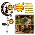 thumbnail image 1 of Halloween Solar Garden Stake Light, Metal Hanging Pumpkin Lantern Waterproof for Yard Lawn Proch, 1 of 8