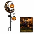 thumbnail image 1 of Halloween Solar Garden Stake Lights, 34 Inch Pumpkin Ghost Bat Pathway Lamp with LED Lanterns, Waterproof Outdoor Solar Yard Ground Light, Halloween Decorations for Lawn Patio Fence, 1 of 7