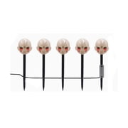 Halloween Solar Pathway Lights Outdoor, Halloween Stake Ghost Lights Built-in LED Bulbs for Holiday Outdoor Yard Garden Walkway Driveway Decor 5pcs