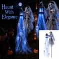 thumbnail image 1 of Halloween Soul Harvester Animated Garden Light，Ghost Bride Solar Powered Lawn Stake with Glowing LED Soul Effect for Yard，Lawn，Patio & Outdoor Halloween Decor, 1 of 6