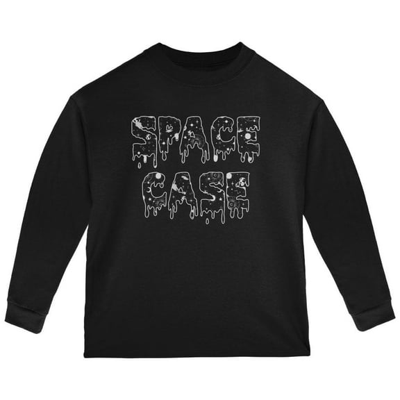 Halloween Space Case Galaxy Toddler Long Sleeve T Shirt Black 2T