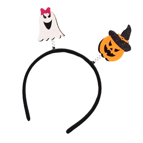 Halloween Specter Pumpkin Hair Soft Polyester Hairband Photo Props For Kids Adults Party Accessory