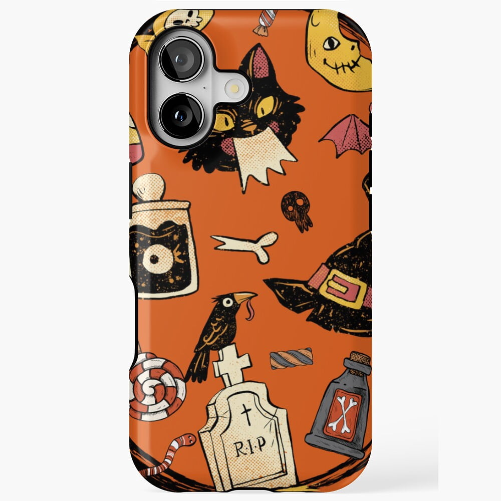 Halloween Specters Cute Seasonal Cartoon Illustration iPhone Case 11 to ...