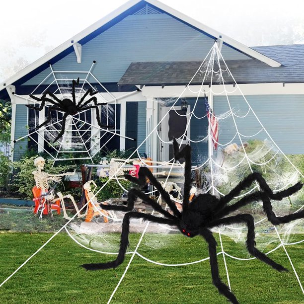 Halloween Spider  Decorations Set, Scary Spider Props Kit for