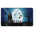 thumbnail image 1 of Halloween Spider Bat Door Mat,Durable Absorbent Indoor Outdoor 17x30 Inch Horror Pumpkin Ghost Door Mats for Kitchen Nursery Floor Entryway Rug, 1 of 6