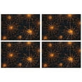 thumbnail image 1 of Halloween Spider Bat Spooky Placemats Set of 4 Farmhouse Spooky Halloween Place Mat Durable No Slip Table Mats for Party Kitchen Dining Decoration, 1 of 7