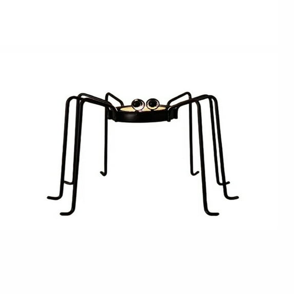 Halloween Spider Candlestick – Gothic Iron Candle Holder for Indoor Outdoor Decor, Haunted House Tabletop Display, Spooky Ambience Prop