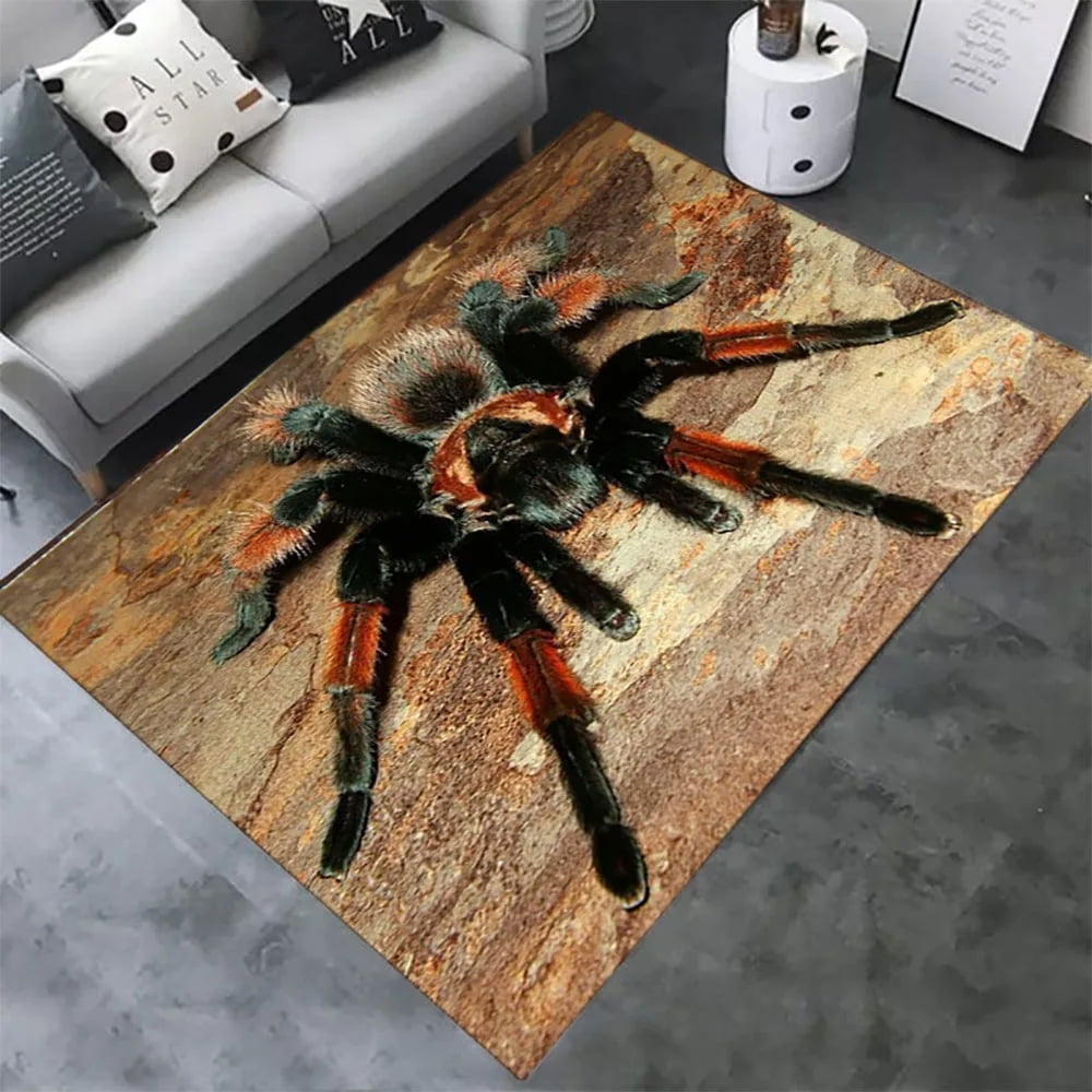 Halloween Spider Carpet 3D Printed Fear Horror Mat Trick or Treat Rug ...
