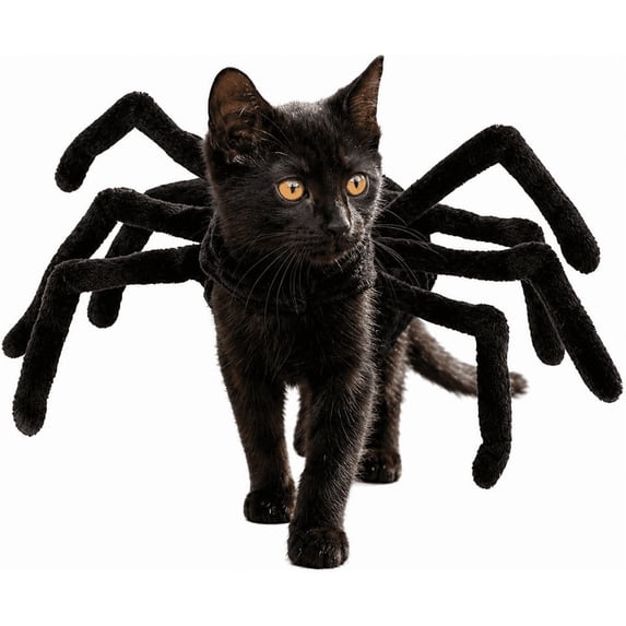 Halloween Spider Costume for Dog Cat, Halloween Pet Costume Halloween Decorations, Spider Decor, Spider Cosplay Costumes with Adjustable Hook and Loop Fasteners for Dogs and Cats (Spider Legs, L)