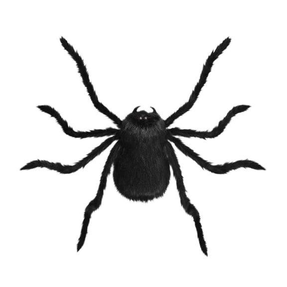 Halloween Spider Costume Prop With Pocket And Adjustable Straps Large Black Fabric 125cm