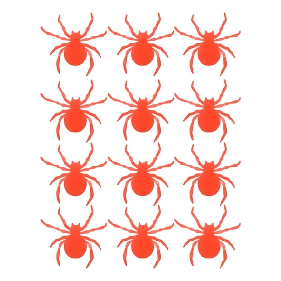 Halloween Spider Decorations - 12-48 PCS Glow in Dark Spiders, Scary Prank Props for Indoor/Outdoor Use, Waterproof Spiders for Windows, Doors & Party Displays