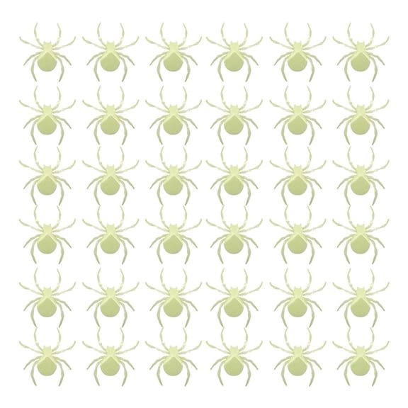 Halloween Spider Decorations - 12-48 PCS Glow in Dark Spiders, Scary Prank Props for Indoor/Outdoor Use, Waterproof Spiders for Windows, Doors & Party Displays