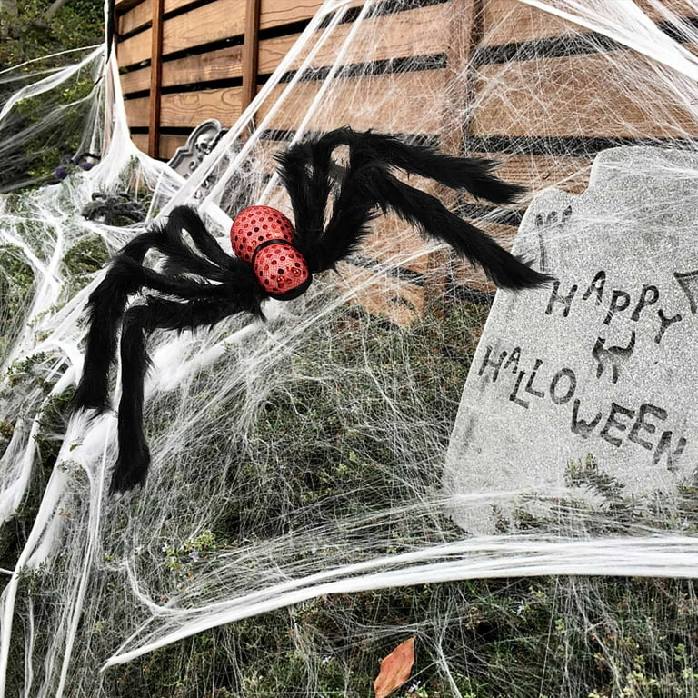 Halloween Spider Decorations Large Spiders Halloween Decorations Outdoor Indoor 30 Realistic Hairy Spiders Scary Spider Props Fake Spiders Scary