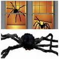 thumbnail image 1 of Halloween Spider Decorations Outdoor Indoor, 59" Giant Scary Hairy Halloween Decor Spiders for Halloween Party Decorations, Realistic Black Spider for Halloween Yard Garden Creepy Decor, 1 of 9