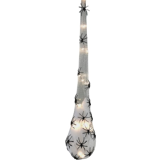Halloween Spider Egg Sacks 27 Inch LED Light Up Hanging Spider Egg Sack Decoration Sacks Props for Yard Haunted House Lawn Tree Outdoor Party Decor Halloween Supplies
