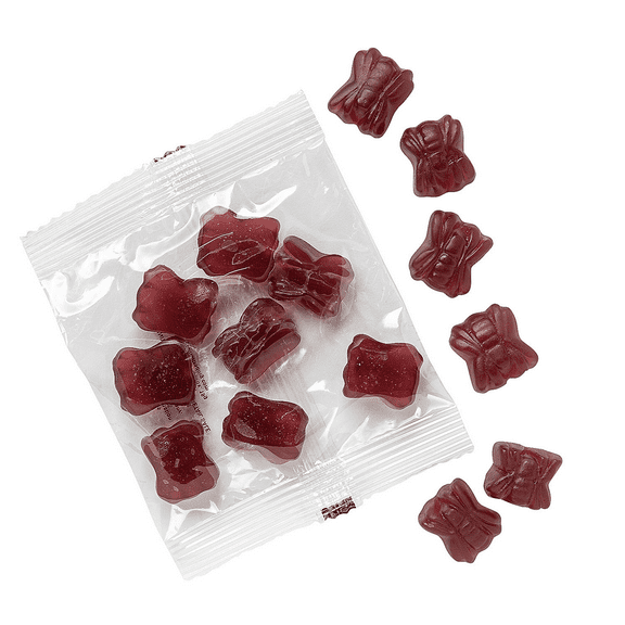 Halloween Spider Gummy Candy Packs 24 Packs, Grape Flavor, Individually Wrapped