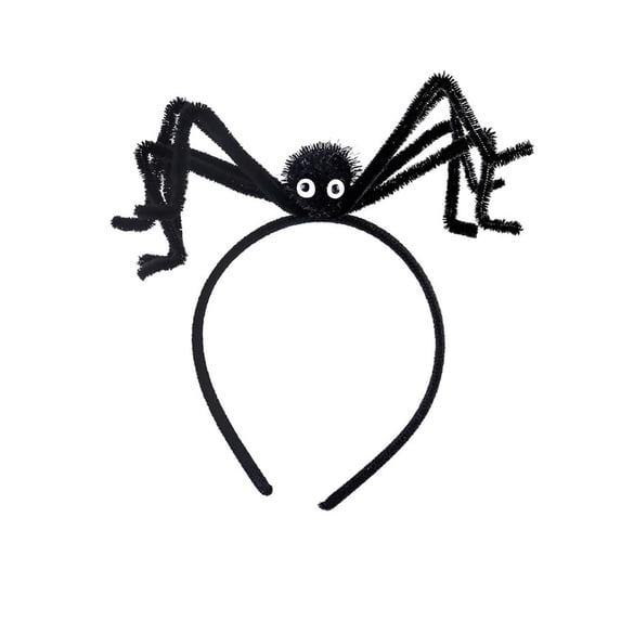 Halloween Spider Headband - Bendable Poseable Hair Accessories for Women & Ki-ds - Spooky Costume Headpiece for Holiday Party Cosplay Dress Up