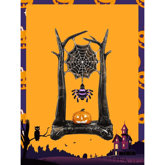 Halloween Spider Standing Foil Balloon Decoration F07M1-29