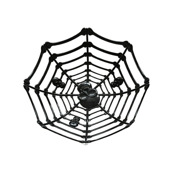Halloween Spider Web Candy Bowls,Plastic Cobweb Design Serving Bowls for Halloween Party Decor, Trick-or-Treating, Food Candy Trays, and Table Centerpieces