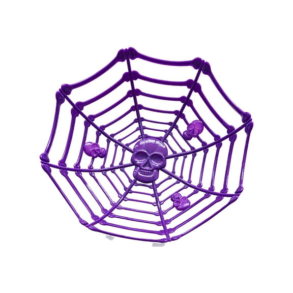 Halloween Spider Web Candy Bowls,Plastic Cobweb Design Serving Bowls for Halloween Party Decor, Trick-or-Treating, Food Candy Trays, and Table Centerpieces