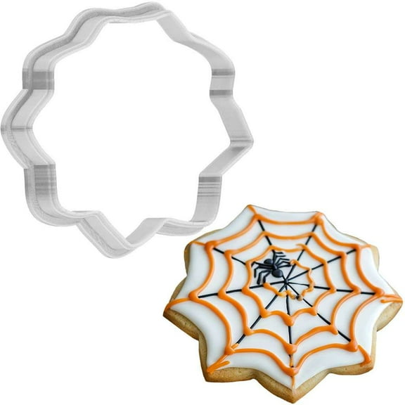 Halloween Spider Web Cookie Cutter 4 Inch Made in USA by WONDERTORY
