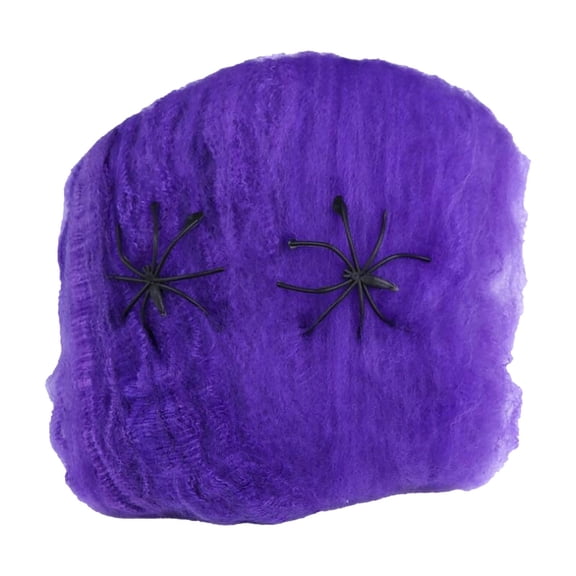 Halloween Spider Web Cotton Decoration, Halloween Silk Scene Props, Halloween Cobweb Hanging Ornaments for Home Indoor Party Supplies