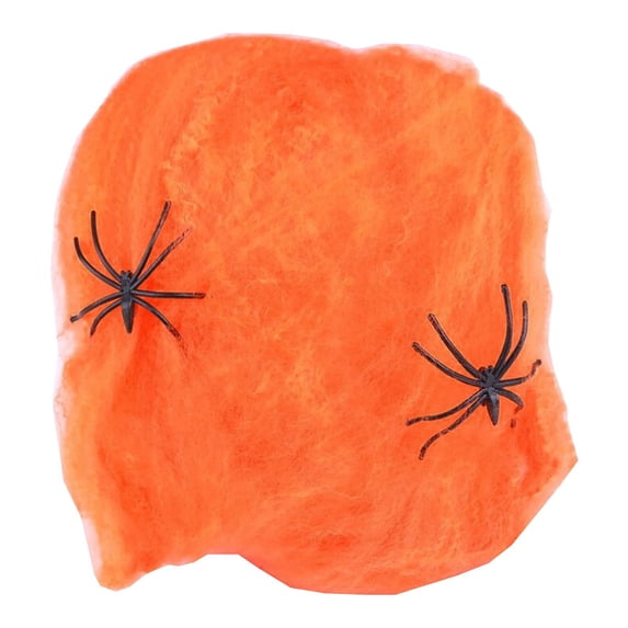 Halloween Spider Web Cotton Decoration, Halloween Silk Scene Props, Halloween Cobweb Hanging Ornaments for Home Indoor Party Supplies