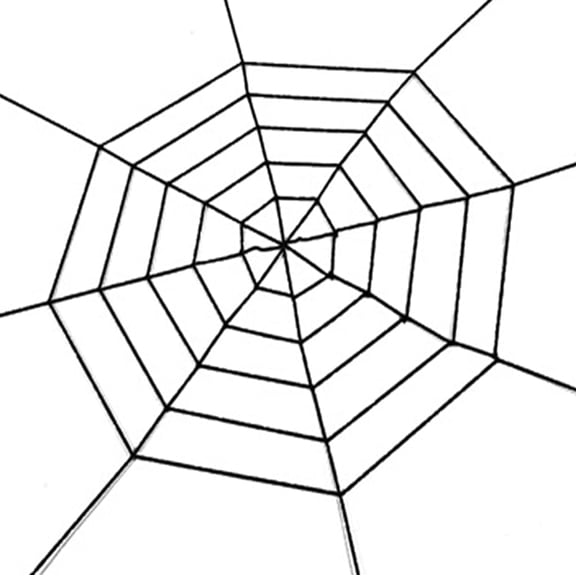Halloween Spider Web Decoration, Round Fake Cobweb for Spooky Haunted House, Trick-or-Treat, Indoor Outdoor Yard Garden Party Favors, Realistic Scary Spider String Rope Props