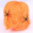 thumbnail image 1 of Halloween Spider Web Decoration with 2 Fake Spiders - 100g Rayon Super Stretchy Web, Indoor Outdoor Party Decor, 1 of 1