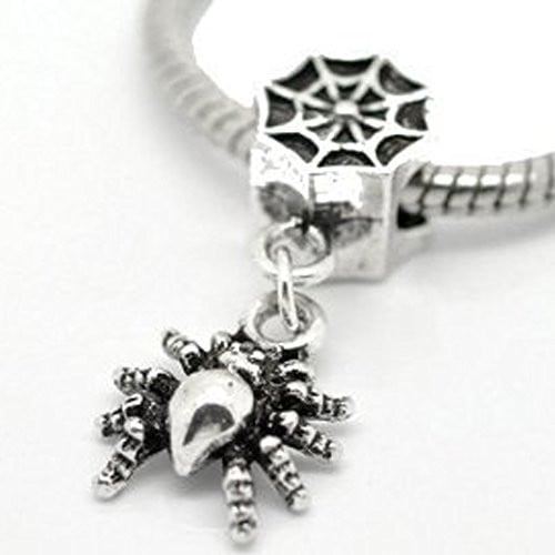 Halloween Spider Web European Bead