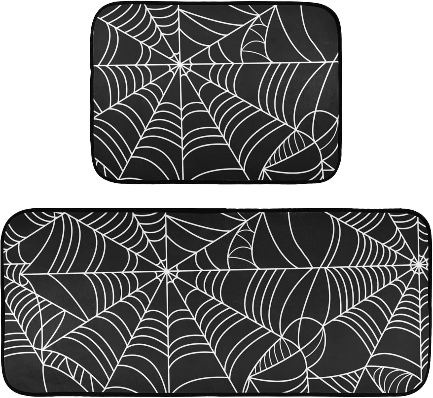 Halloween Spider Web Kitchen Rugs Sets of 2 Non Slip Kitchen Mat ...