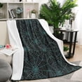 thumbnail image 1 of Halloween Spider Web Pattern Blanket,Comfortable Soft Lamb Wool Throw Blanket,All Season,Warm Lightweight Blankets for Sofa Bed Couch Living Room Chair,50"x60", 1 of 4