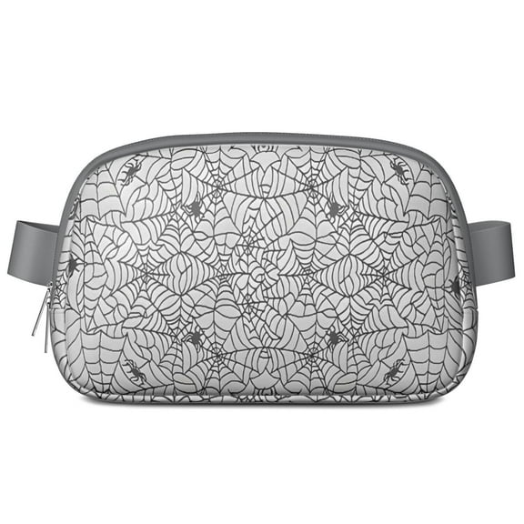 Halloween Spider Web Pattern Cute Fanny Packs for Women,Travel Waterproof Crossbody Fanny Bags Waist Purse for Women Anti Theft Adjustable Strap for Running Travel Cycling