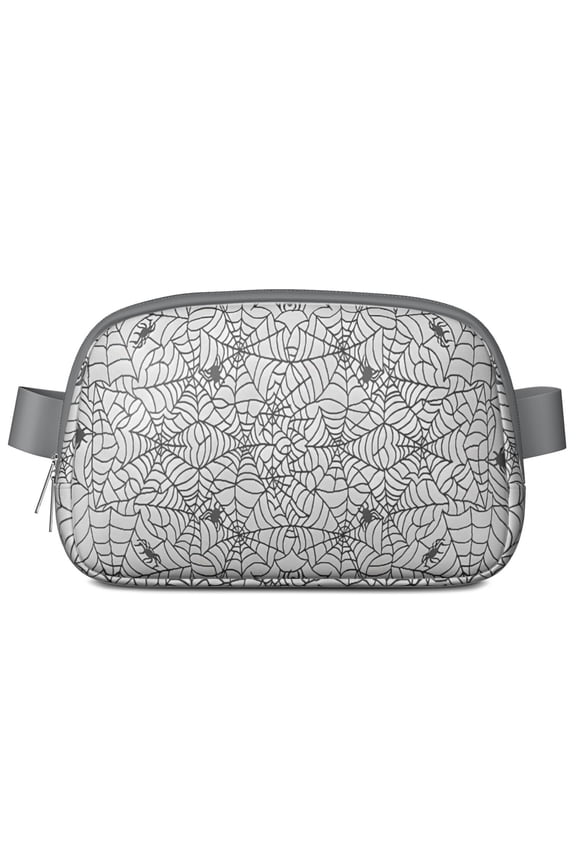Halloween Spider Web Pattern Cute Fanny Packs for Women,Travel Waterproof Crossbody Fanny Bags Waist Purse for Women Anti Theft Adjustable Strap for Running Travel Cycling