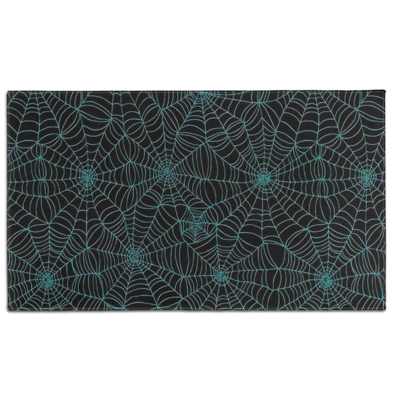 Halloween Spider Web Pattern Door Rugs,Washable Non Slip Door Mats Indoor,Decorative Door Mats,Entry Mat Indoor for Entrance,Bedroom,Kitchen,Bathroom,17"x30"