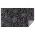 thumbnail image 1 of Halloween Spider Web with Purple Icons Rectangle Tablecloth 60"x102",Waterproof Polyester Rectangle Table Cloth, Wipeable Spillproof Polyester Tablecloth for Dining, Camping, Indoor and Outdoor, 1 of 6