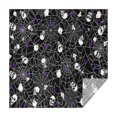 thumbnail image 1 of Halloween Spider Web and Skulls Pattern Square Tablecloth,Waterproof Square Table Cover,Wipeable Spillproof Washable Table Cover for Home Kitchen Party Decor 42"X42"(107x107cm), 1 of 6