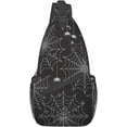 thumbnail image 1 of Halloween Spider Web Sling Bag Crossbody Hiking Travel Chest Bags Backpack Shoulder Daypack for Women Men, 1 of 7