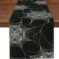 thumbnail image 1 of Halloween Spider Web Table Runner Fall Grey Burlap Table Runners Rustic Kitchen Dinning Decor for Holiday Home Party Indoor Outdoor 13x90 Inch, 1 of 6