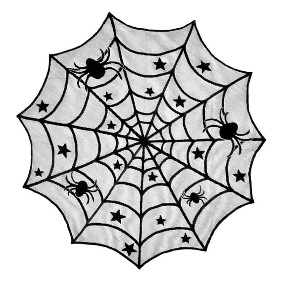 Halloween Spider Web Wallpaper Party Decorations Family Holiday Table Setti