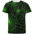 thumbnail image 1 of Halloween Spider Webs All Over Adult T-Shirt - Small, 1 of 2