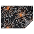 thumbnail image 1 of Halloween Spider Webs with Orange Spiders Rectangle Tablecloth 60"x84",Waterproof Polyester Rectangle Table Cloth, Wipeable Spillproof Polyester Tablecloth for Dining, Camping, Indoor and Outdoor, 1 of 5
