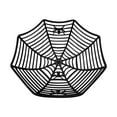 thumbnail image 1 of Halloween Spiderweb Fruit Basket Plastic Storage Bin with Drainage Basin - Countertop Refrigerator Organization Multi-Color(Black), 1 of 5