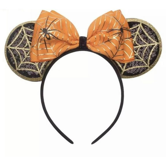 Halloween Spiderweb Minnie Ears , Halloween Mickey Ears, Princess Ears, Halloween Minnie Ears, Halloween Mickey Ears