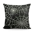 thumbnail image 1 of Halloween Spiderweb Pillow Covers Black White Spider Web Outdoor Decorative Throw Pillows Halloween Scary Themed Farmhouse Pillowcases Cushion Case Decor for Home Sofa Couch Bed, 1 of 5